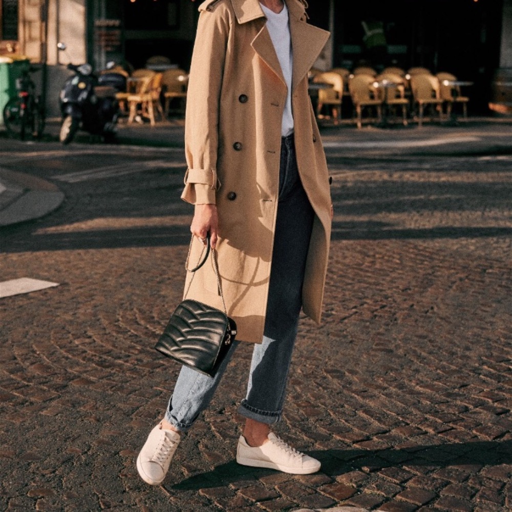 Sezane Ecru Jack Sneakers Fr39